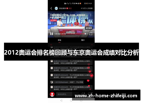 2012奥运会排名榜回顾与东京奥运会成绩对比分析